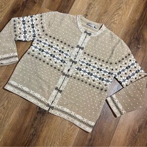 Vintage Y2K Norwegian Inspired Cardigan Vintage Y2K Cardigan Cottage Fair Isle